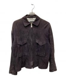 Cinquanta（チンクワンタ）の古着「ジップスウェードジャケット」｜パープル