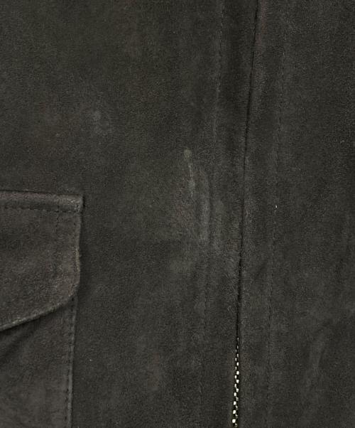 Cinquanta（チンクワンタ）Cinquanta (チンクワンタ) ジップスウェードジャケット パープル サイズ:46の古着・服飾アイテム