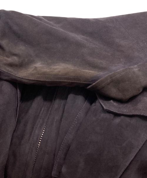 Cinquanta（チンクワンタ）Cinquanta (チンクワンタ) ジップスウェードジャケット パープル サイズ:46の古着・服飾アイテム