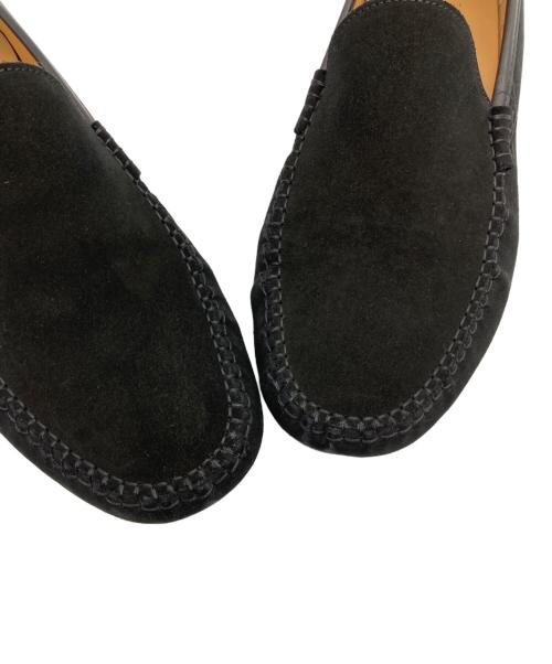 Salvatore Ferragamo（サルヴァトーレ フェラガモ）Salvatore Ferragamo (サルヴァトーレ フェラガモ) スウェードドライビングシューズ ブラック サイズ:91/2の古着・服飾アイテム