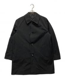 Traditional Weatherwear×BEAMS F（トラディショナルウェザーウェア×ビームスエフ）の古着「DERBY BUTTON THROUGH ライナー付き ステンカラーコート/G252KGFCO0444RO」｜ブラック