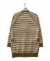 MaxMara (マックスマーラ) vネックボーダーカーディガン ベージュ サイズ:US　S：15000円