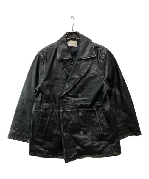 MAISON SPECIAL（メゾンスペシャル）MAISON SPECIAL (メゾンスペシャル) Hand Rub-Off Buffalo Leather Dress-Over Double Short Coat/11232161218 ブラック サイズ:1の古着・服飾アイテム