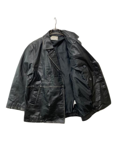 MAISON SPECIAL（メゾンスペシャル）MAISON SPECIAL (メゾンスペシャル) Hand Rub-Off Buffalo Leather Dress-Over Double Short Coat/11232161218 ブラック サイズ:1の古着・服飾アイテム