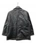 MAISON SPECIAL (メゾンスペシャル) Hand Rub-Off Buffalo Leather Dress-Over Double Short Coat/11232161218 ブラック サイズ:1：18000円