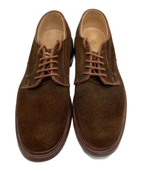 Alden（オールデン）ALDEN (オールデン) スウェードプレーントゥシューズ ブラウン サイズ:7B/Dの古着・服飾アイテム