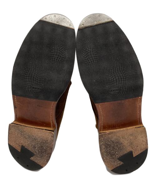 Alden（オールデン）ALDEN (オールデン) スウェードプレーントゥシューズ ブラウン サイズ:7B/Dの古着・服飾アイテム