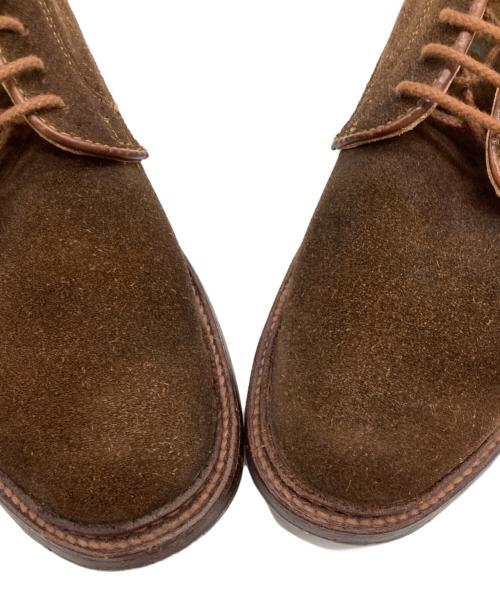 Alden（オールデン）ALDEN (オールデン) スウェードプレーントゥシューズ ブラウン サイズ:7B/Dの古着・服飾アイテム