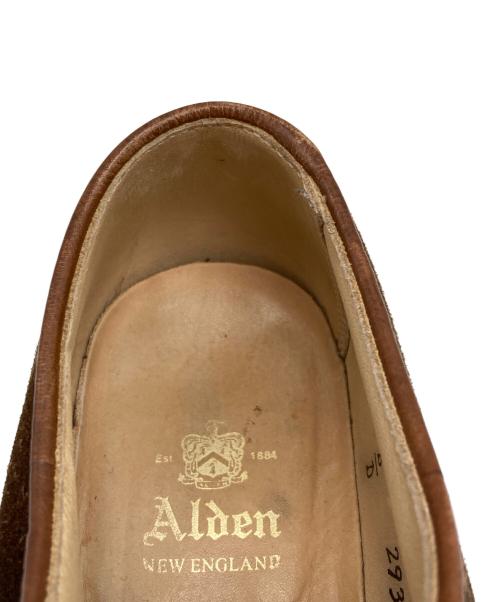 Alden（オールデン）ALDEN (オールデン) スウェードプレーントゥシューズ ブラウン サイズ:7B/Dの古着・服飾アイテム