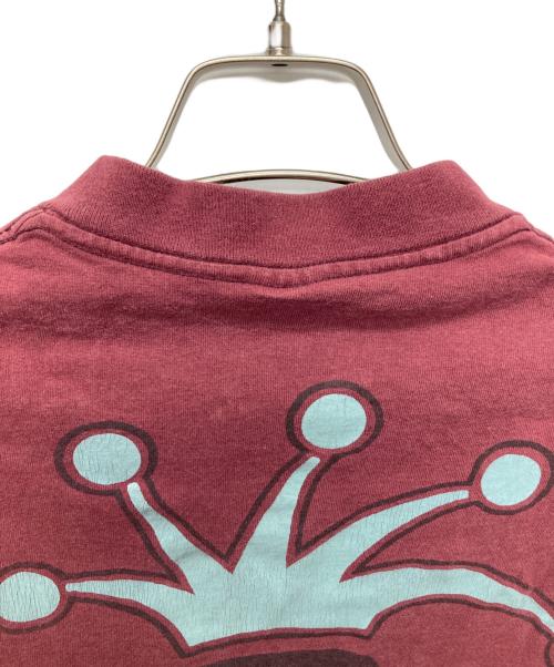 stussy（ステューシー）stussy (ステューシー) S Logo Crown Print TEE レッド サイズ:Ｓの古着・服飾アイテム