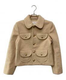 CELINE（セリーヌ）の古着「クロディーヌカラージャケット」｜ベージュ