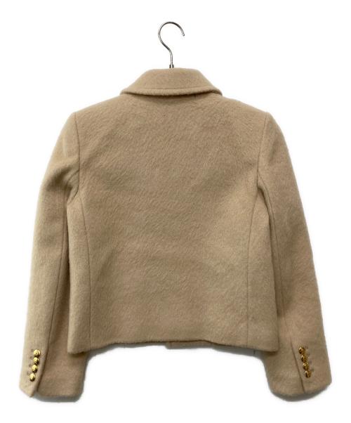 CELINE（セリーヌ）CELINE (セリーヌ) クロディーヌカラージャケット ベージュ サイズ:34の古着・服飾アイテム