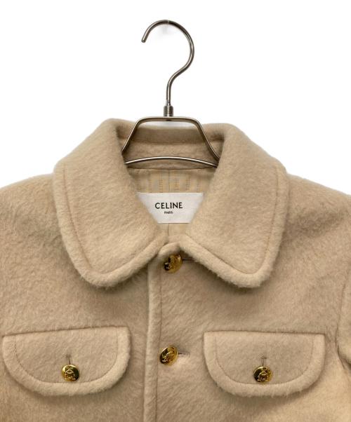 CELINE（セリーヌ）CELINE (セリーヌ) クロディーヌカラージャケット ベージュ サイズ:34の古着・服飾アイテム