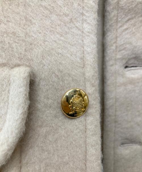 CELINE（セリーヌ）CELINE (セリーヌ) クロディーヌカラージャケット ベージュ サイズ:34の古着・服飾アイテム