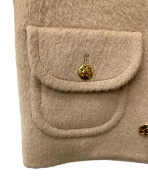 CELINE（セリーヌ）CELINE (セリーヌ) クロディーヌカラージャケット ベージュ サイズ:34の古着・服飾アイテム