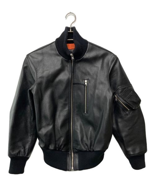 MORGAN MEMPHIS BELLE（モーガン メンフィス ベル）MORGAN MEMPHIS BELLE (モーガン メンフィス ベル) ドイツ空軍タイプレザージャケット ブラック サイズ:Sの古着・服飾アイテム