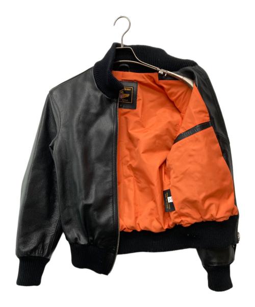 MORGAN MEMPHIS BELLE（モーガン メンフィス ベル）MORGAN MEMPHIS BELLE (モーガン メンフィス ベル) ドイツ空軍タイプレザージャケット ブラック サイズ:Sの古着・服飾アイテム