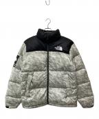 SUPREME×THE NORTH FACEシュプリーム×ザ ノース フェイス）の古着「Paper Print Nuptse Jacket/ND91806I」｜グリーン×ブラック