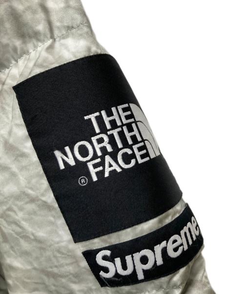 SUPREME（シュプリーム）Supreme (シュプリーム) THE NORTH FACE (ザ ノース フェイス) Paper Print Nuptse Jacket/	ND91806I グリーン×ブラック サイズ:Mの古着・服飾アイテム