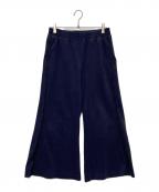 MM6 Maison Margielaエムエムシックスメゾンマルジェラ）の古着「フレア スウェット パンツ/S52KA0174」｜ネイビー
