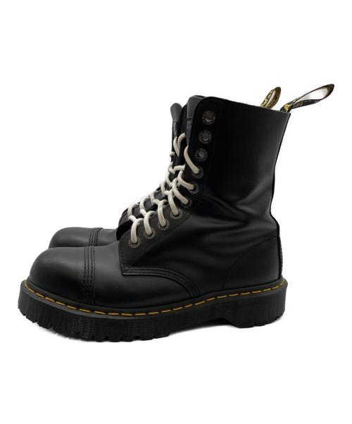 Dr.Martens（ドクターマーチン）Dr.Martens (ドクターマーチン) 10EYE TOE CAP BOOT STEEL TOE ブラック サイズ:25の古着・服飾アイテム