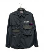 Aape BY A BATHING APEエーエイプ バイ アベイシングエイプ）の古着「ポケットコーチジャケット/AAPSTM8372XXG」｜グレー