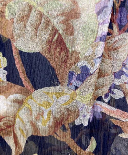 ZIMMERMANN（ジマーマン）ZIMMERMANN (ジマーマン) シルクフラワープリントワンピース ネイビーの古着・服飾アイテム