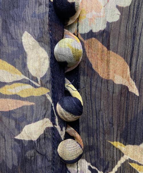 ZIMMERMANN（ジマーマン）ZIMMERMANN (ジマーマン) シルクフラワープリントワンピース ネイビーの古着・服飾アイテム