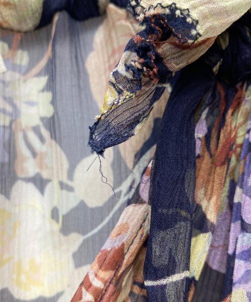 ZIMMERMANN（ジマーマン）ZIMMERMANN (ジマーマン) シルクフラワープリントワンピース ネイビーの古着・服飾アイテム