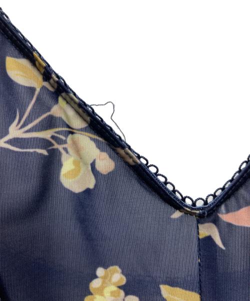 ZIMMERMANN（ジマーマン）ZIMMERMANN (ジマーマン) シルクフラワープリントワンピース ネイビーの古着・服飾アイテム