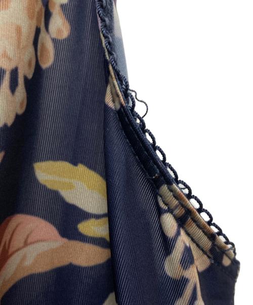 ZIMMERMANN（ジマーマン）ZIMMERMANN (ジマーマン) シルクフラワープリントワンピース ネイビーの古着・服飾アイテム