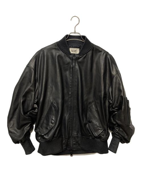 NotE（ノート）NotE (ノート) Ballon Bomber Jacket/2A-010 ブラック サイズ:46の古着・服飾アイテム
