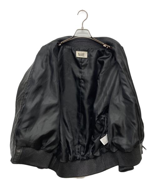NotE（ノート）NotE (ノート) Ballon Bomber Jacket/2A-010 ブラック サイズ:46の古着・服飾アイテム