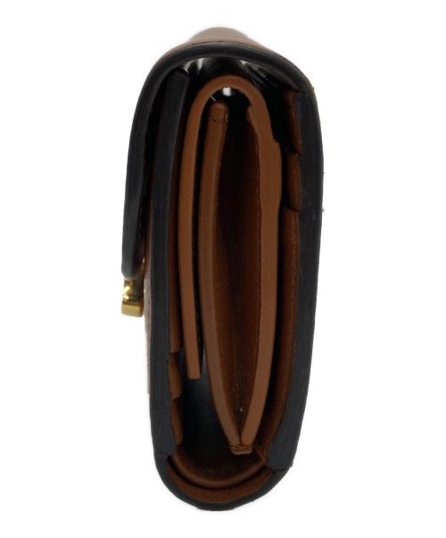 CELINE（セリーヌ）CELINE (セリーヌ) スモールフラップウォレット/トリオンフ/10D783BZG.04LU ブラウンの古着・服飾アイテム