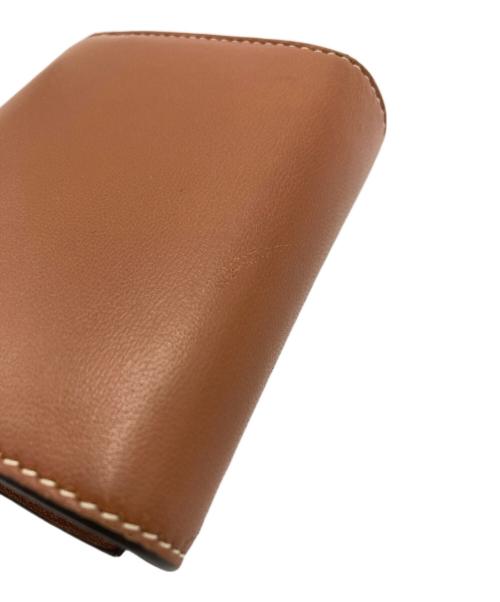 CELINE（セリーヌ）CELINE (セリーヌ) スモールフラップウォレット/トリオンフ/10D783BZG.04LU ブラウンの古着・服飾アイテム