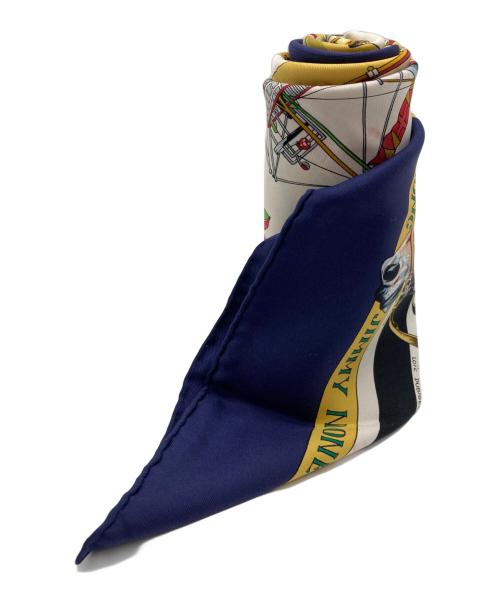 HERMES（エルメス）HERMES (エルメス) HE ORIGINAL NEW ORLEANS CREOLE JAZZ 1923/カレ90 ネイビーの古着・服飾アイテム