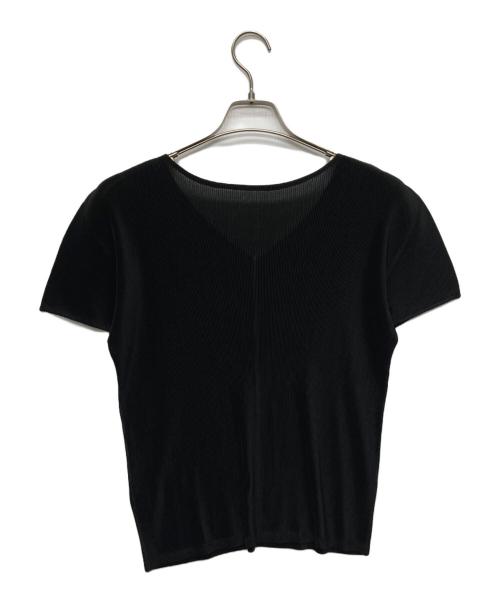 PLEATS PLEASE（プリーツプリーズ）PLEATS PLEASE (プリーツプリーズ) プリーツS/Sカットソー/PP55FK109 ブラック サイズ:03の古着・服飾アイテム