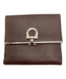 Salvatore Ferragamo（サルヴァトーレ フェラガモ）の古着「2つ折り財布」｜ブラウン