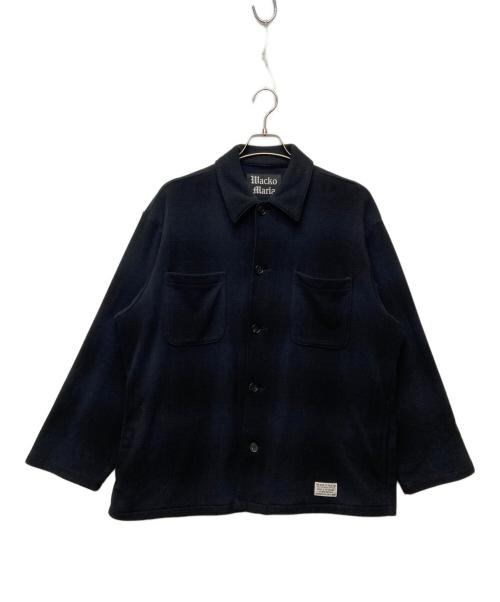 WACKO MARIA（ワコマリア）WACKO MARIA (ワコマリア) CHECK FLEECE SHIRT JACKET ブラック サイズ:Ｓの古着・服飾アイテム