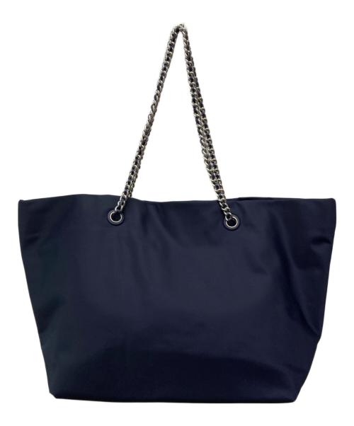 TORY BURCH（トリーバーチ）TORY BURCH (トリーバーチ) エラチェーントートバッグ/152313 ネイビーの古着・服飾アイテム