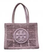 TORY BURCHトリーバーチ）の古着「エラハンドクロシェミニトートバッグ/160477」｜パープル