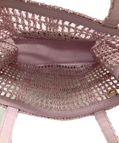 TORY BURCH（トリーバーチ）TORY BURCH (トリーバーチ) エラハンドクロシェミニトートバッグ/160477 パープルの古着・服飾アイテム