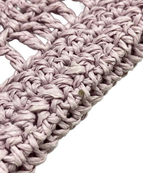 TORY BURCH（トリーバーチ）TORY BURCH (トリーバーチ) エラハンドクロシェミニトートバッグ/160477 パープルの古着・服飾アイテム