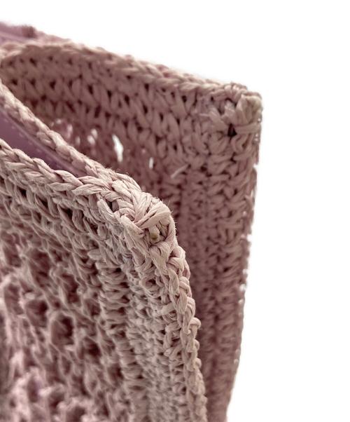 TORY BURCH（トリーバーチ）TORY BURCH (トリーバーチ) エラハンドクロシェミニトートバッグ/160477 パープルの古着・服飾アイテム