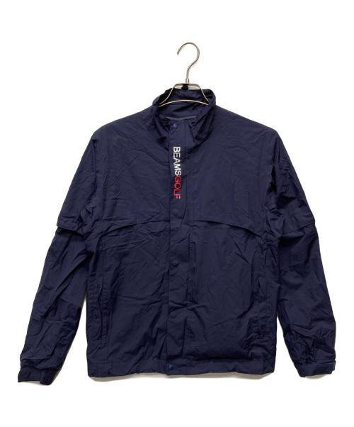 BEAMS GOLF（ビームスゴルフ）BEAMS GOLF (ビームスゴルフ) PURPLE LABEL / サイトス（R）コンバーチブル レインブルゾン/84-19-0003-016 ネイビー サイズ:Mの古着・服飾アイテム