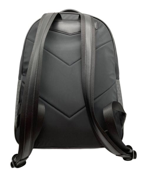 EMPORIO ARMANI（エンポリオ アルマーニ）EMPORIO ARMANI (エンポリオアルマーニ) ナイロンレザー切替リュック ブラックの古着・服飾アイテム