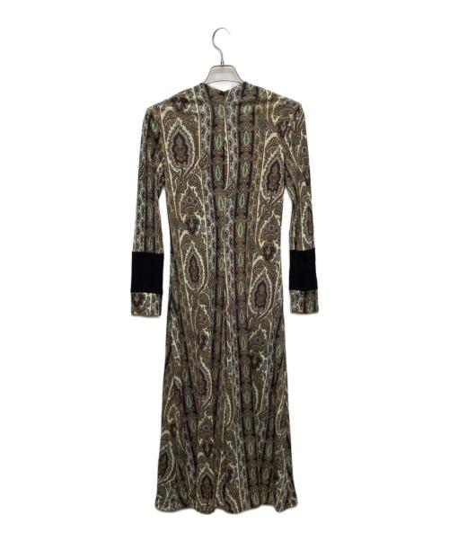 PAUL SMITH（ポールスミス）PAUL SMITH (ポールスミス) ペイズリーロングワンピース/KKPPIA0900 グリーン サイズ:Ｍの古着・服飾アイテム