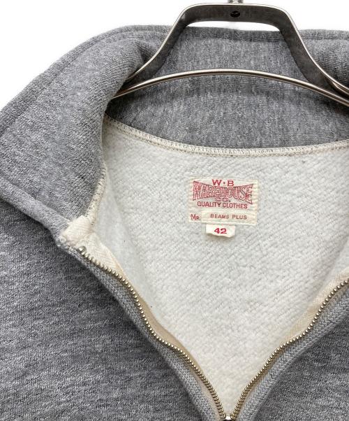 WAREHOUSE（ウエアハウス）WAREHOUSE (ウエアハウス) BEAMS PLUS (ビームスプラス) Half Zip Sweat グレー サイズ:42の古着・服飾アイテム