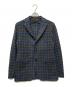 TAGLIATORE（タリアトーレ）の古着「チェックウールテーラードジャケット/1SMC23F」｜ネイビー