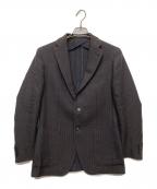 TAGLIATOREタリアトーレ）の古着「2Bテーラードジャケット」｜ネイビー×ブラウン